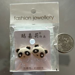 Panda earrings